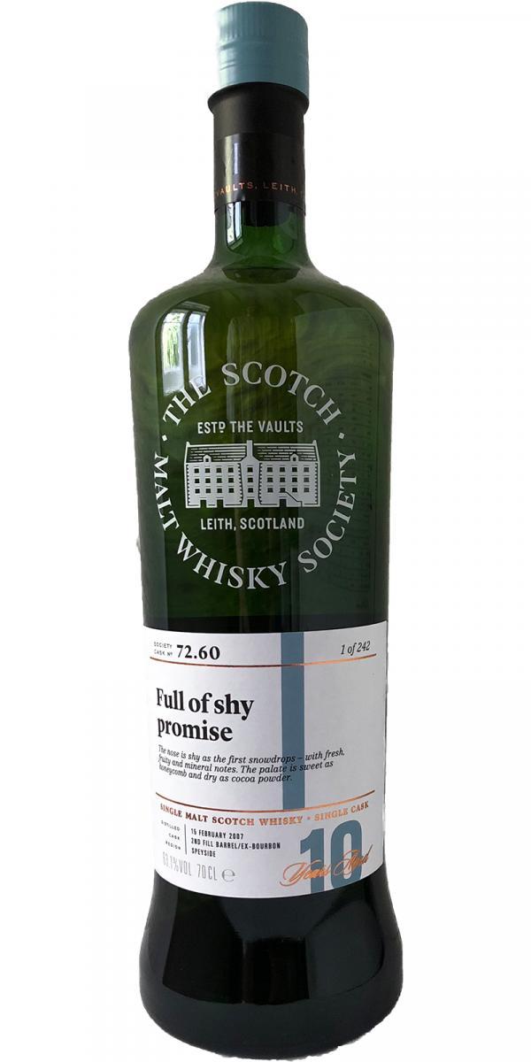 Miltonduff 2007 SMWS 72.60 Full of shy promise