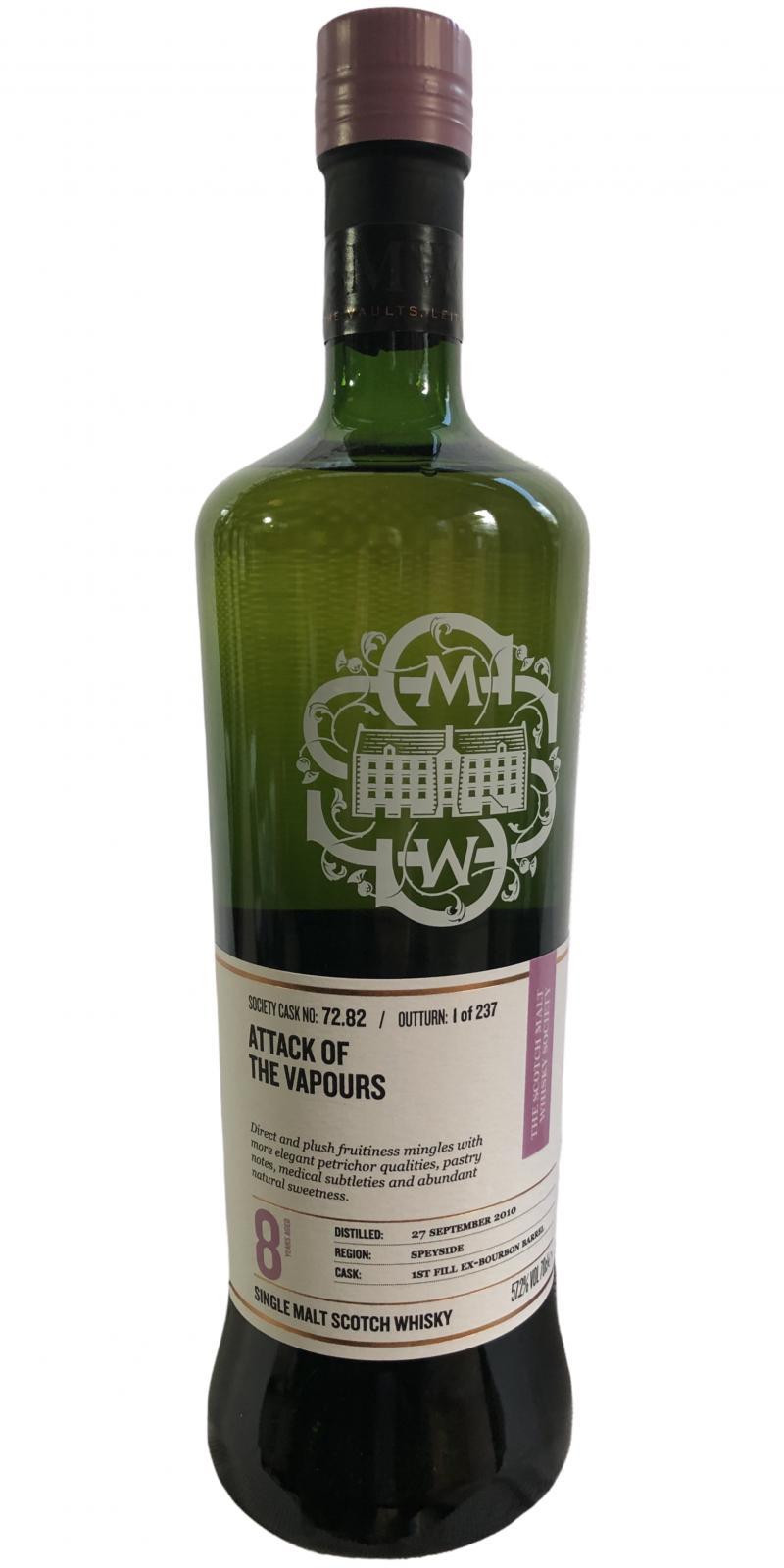 Miltonduff 2010 SMWS 72.82 Attack of the vapours