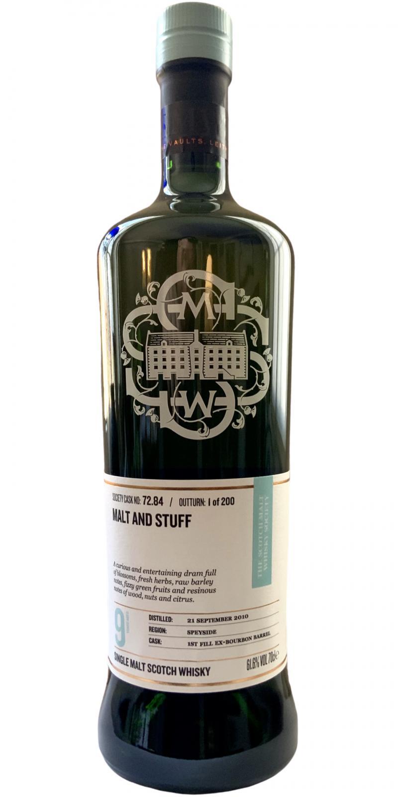 Miltonduff 2010 SMWS 72.84 Malt and stuff