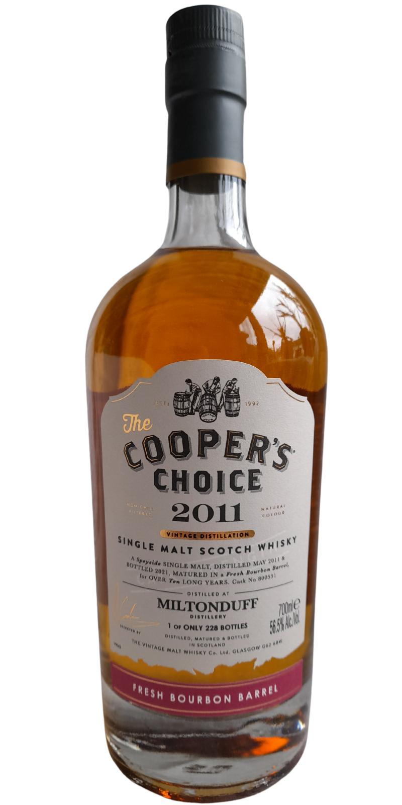 Miltonduff 2011 VM The Cooper's Choice