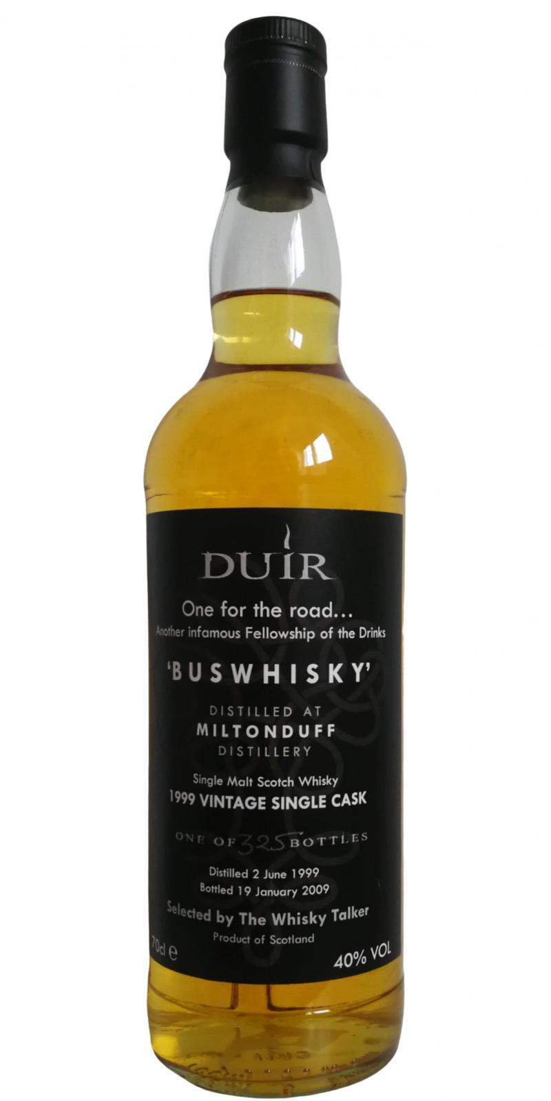 Miltonduff 1999 TWT Duir - Buswhisky
