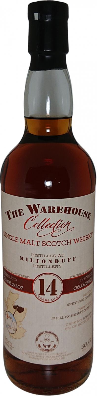 Miltonduff 2007 WW8 The Warehouse Collection