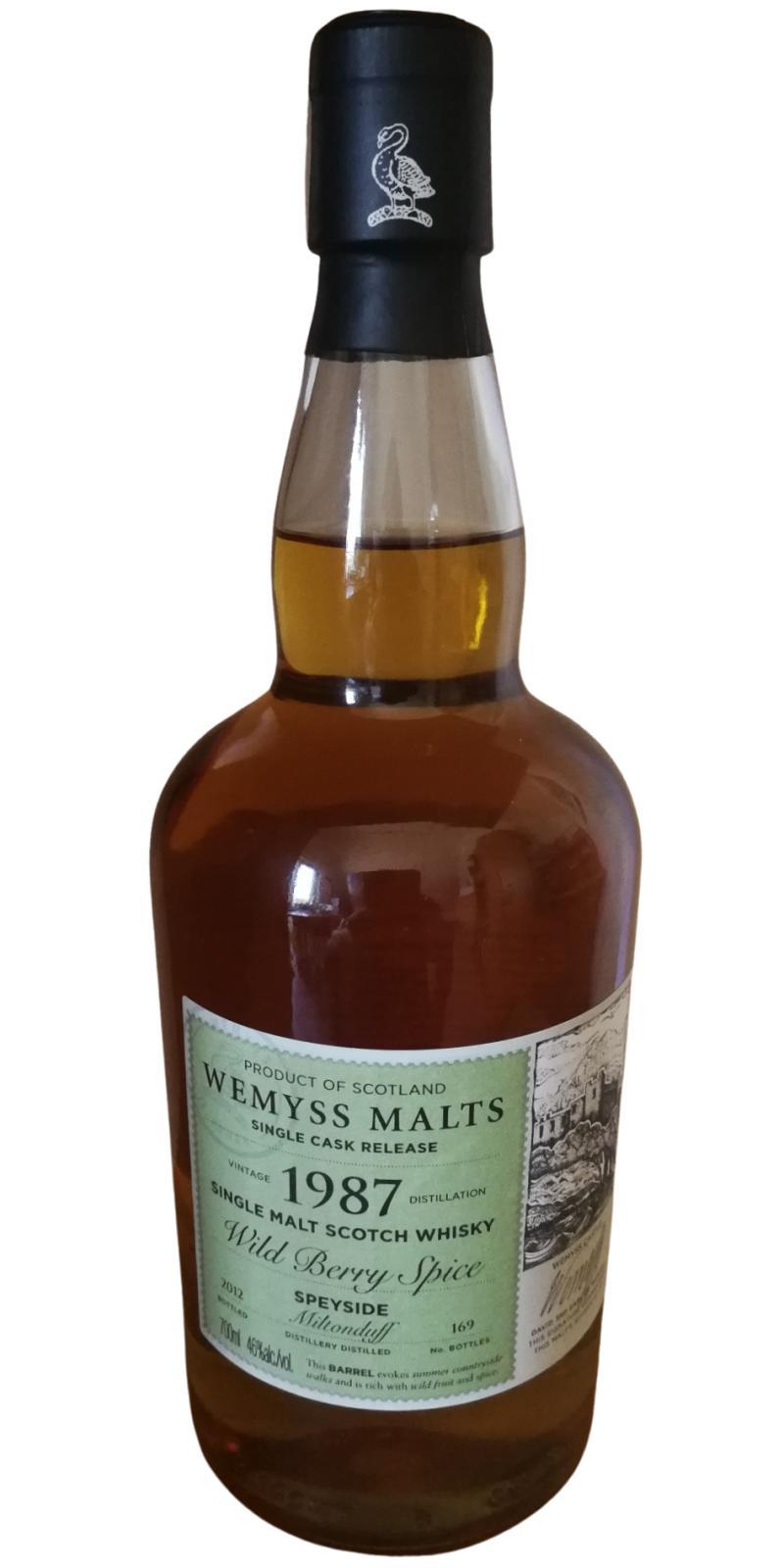 Miltonduff 1987 Wy Wild Berry Spice