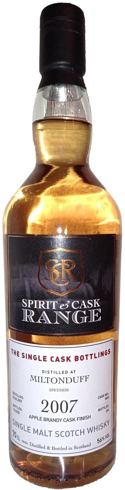Miltonduff 2007 Wx Spirit & Cask Range