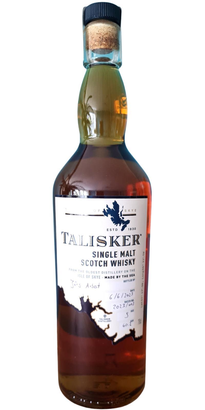 Talisker 09-year-old  Handfilled - Distillery only