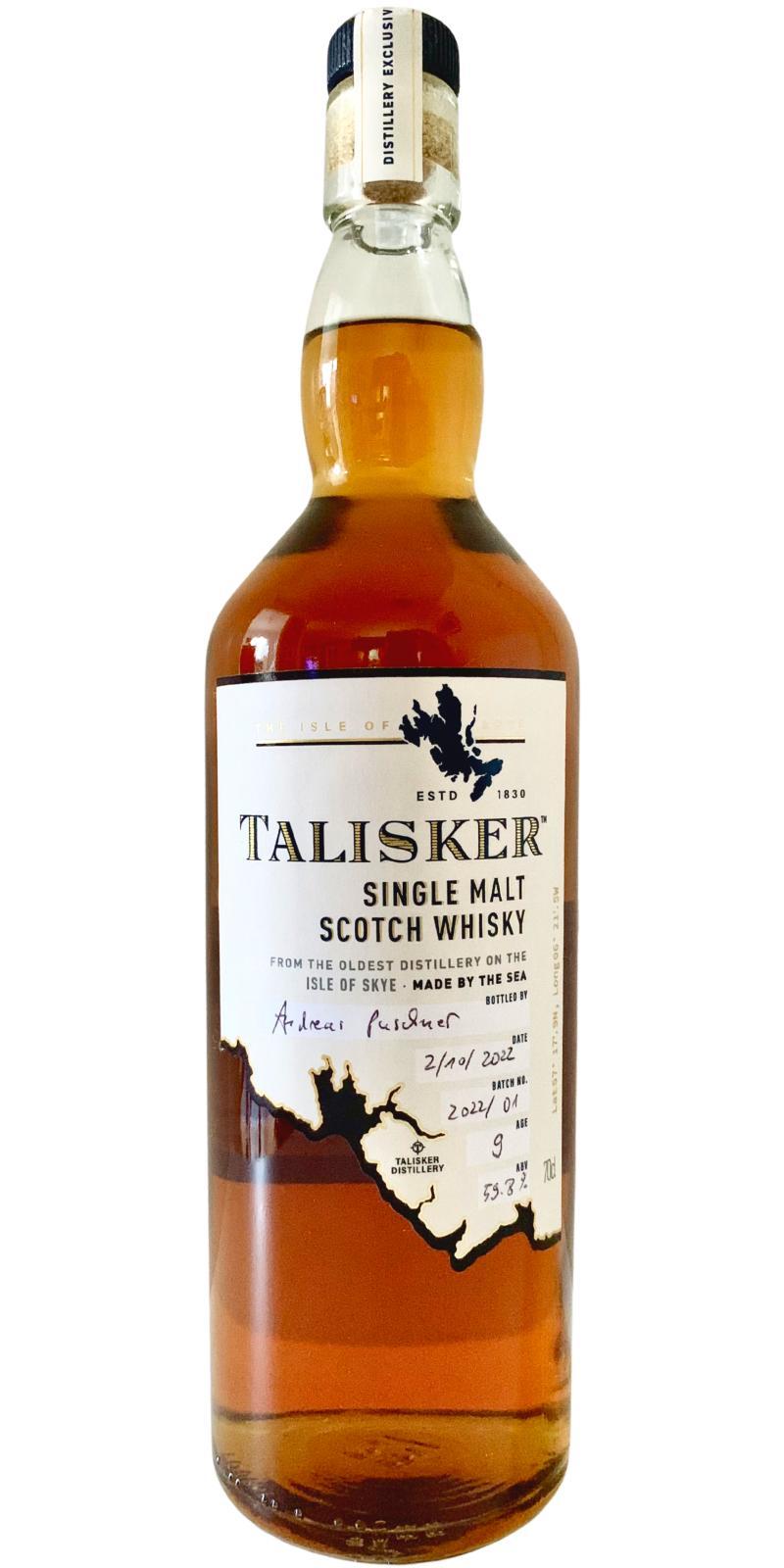 Talisker 09-year-old  Handfilled - Distillery only