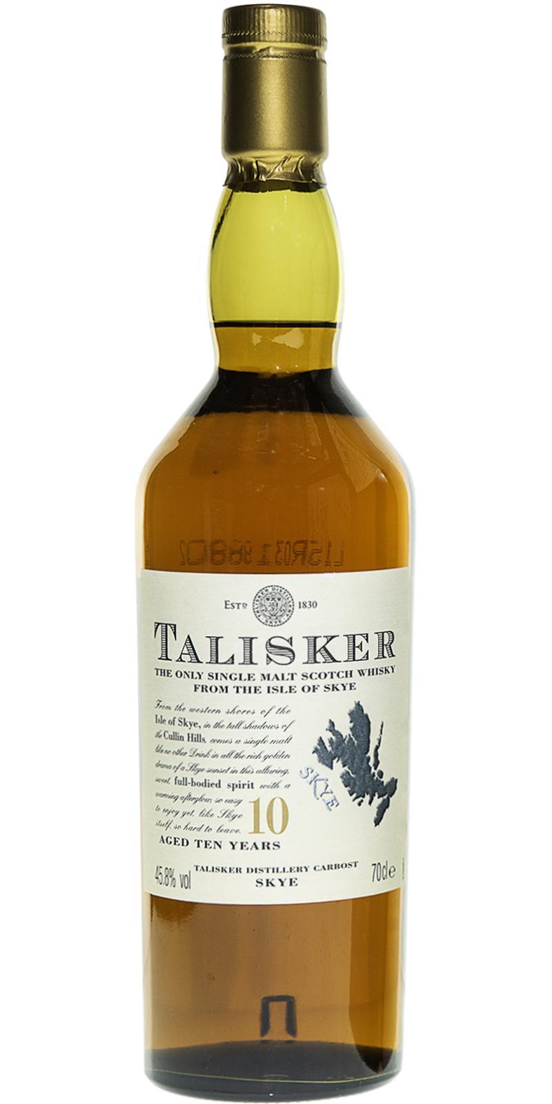 Talisker 10-year-old  SKYE Label
