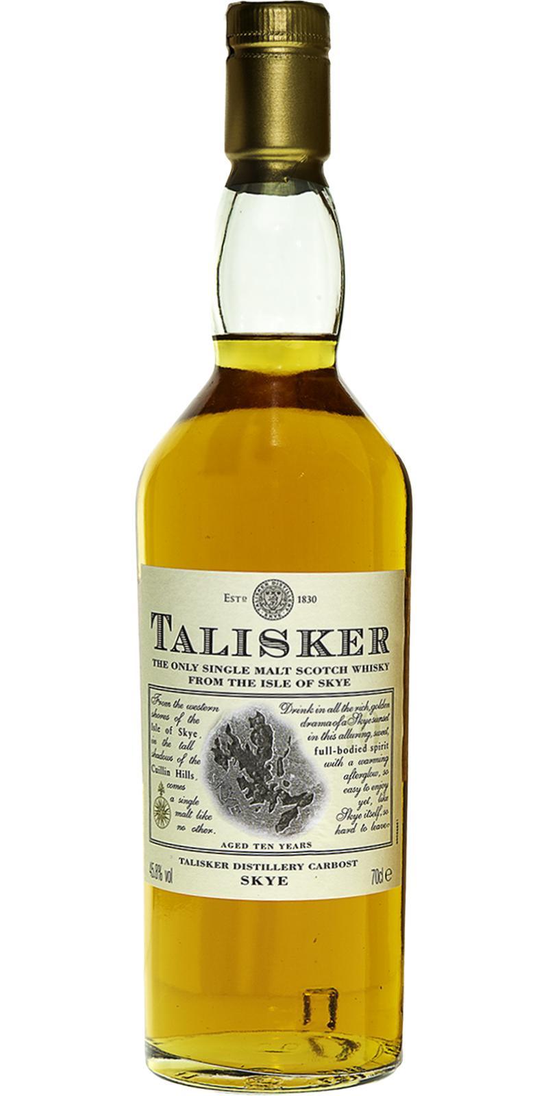Talisker 10-year-old  Stone Label - Yellow Box