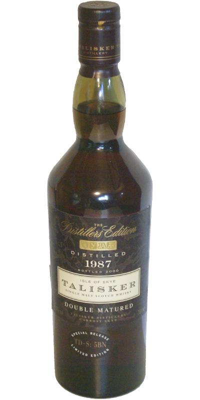 Talisker 1987  The Distillers Edition