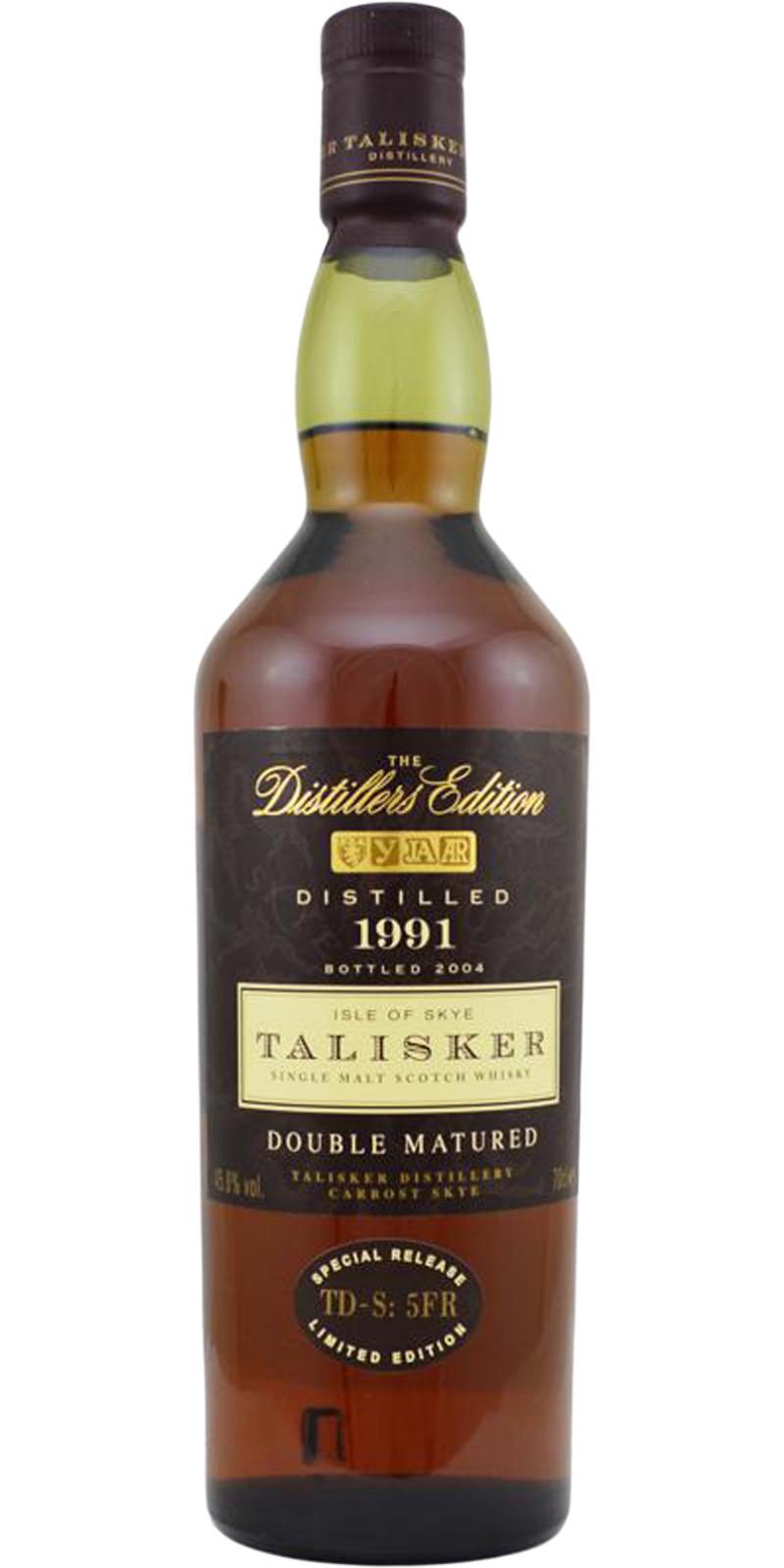 Talisker 1991  The Distillers Edition