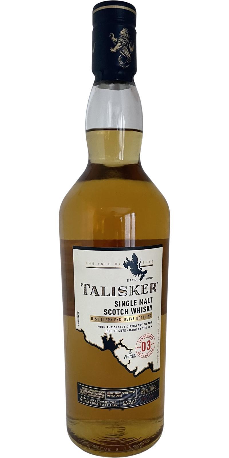 Talisker Distillery Exclusive Bottling  Distillery Only
