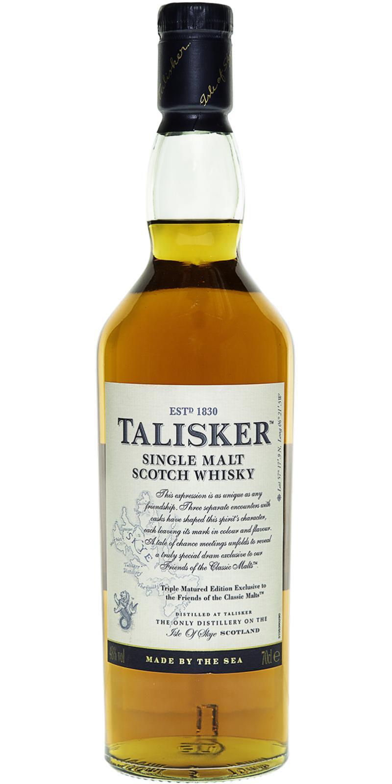 Talisker Friends of the Classic Malts  Triple Matured Edition Exclusive