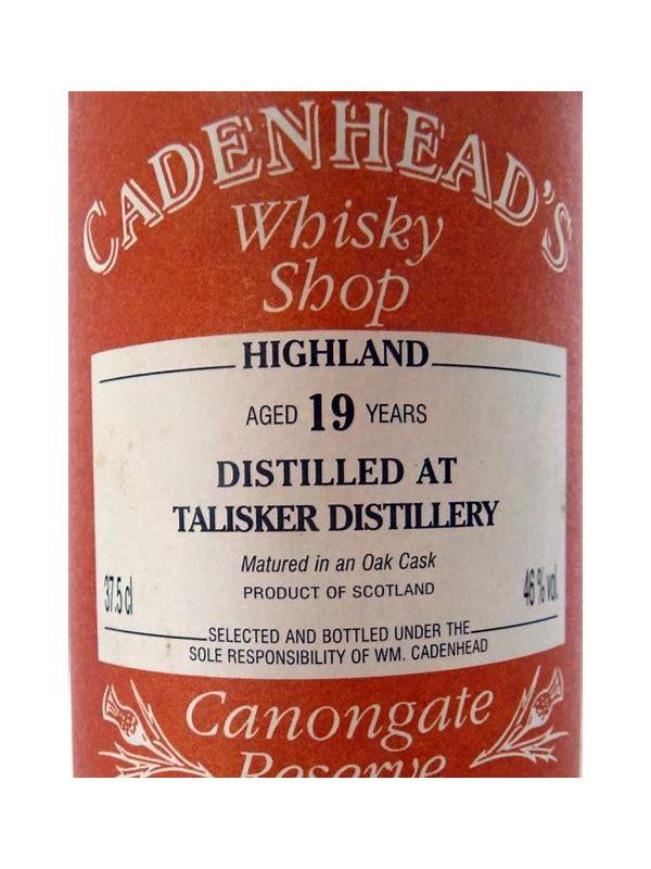 Talisker 19-year-old CA  Canongate Reserve