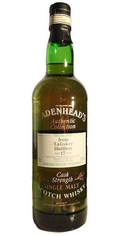 Talisker 1979 CA  Authentic Collection