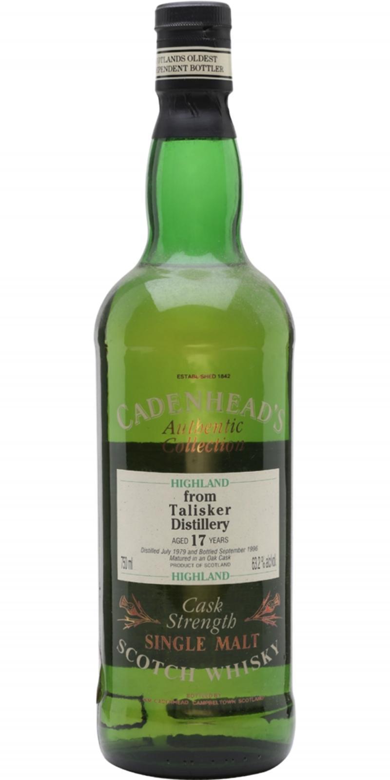 Talisker 1979 CA  Authentic Collection