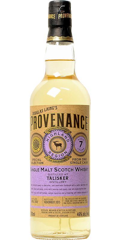 Talisker 2008 DL  Provenance