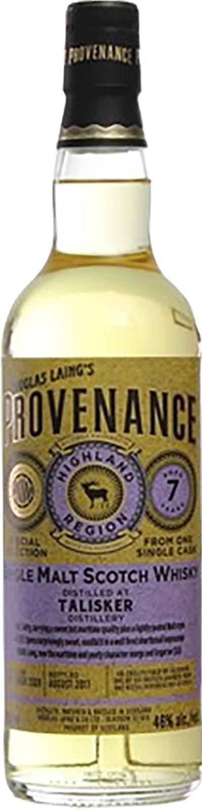 Talisker 2009 DL  Provenance