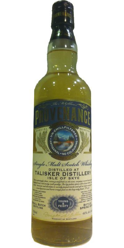 Talisker Young & Feisty McG  McGibbon's Provenance - Small Batch Bottling