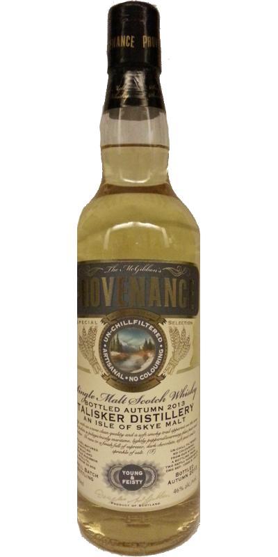 Talisker Young & Feisty McG  McGibbon's Provenance - Small Batch Bottling