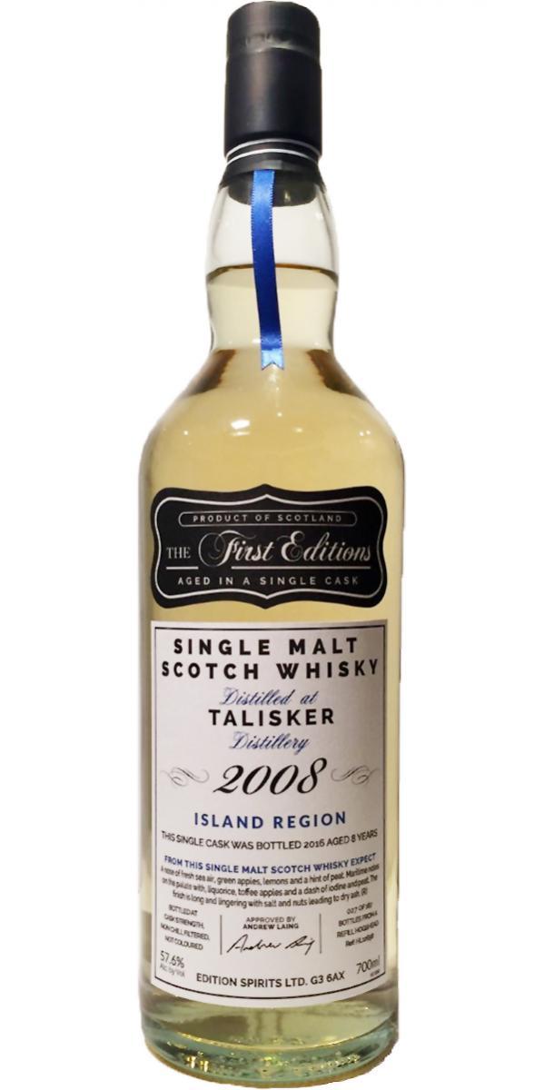 Talisker 2008 ED  The First Editions