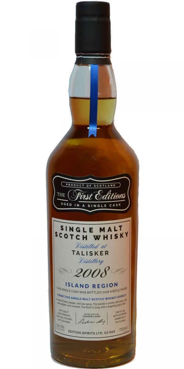 Talisker 2008 ED  The First Editions