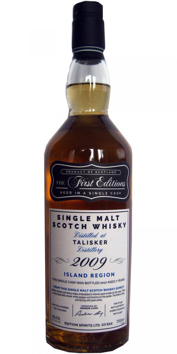 Talisker 2009 ED  The First Editions