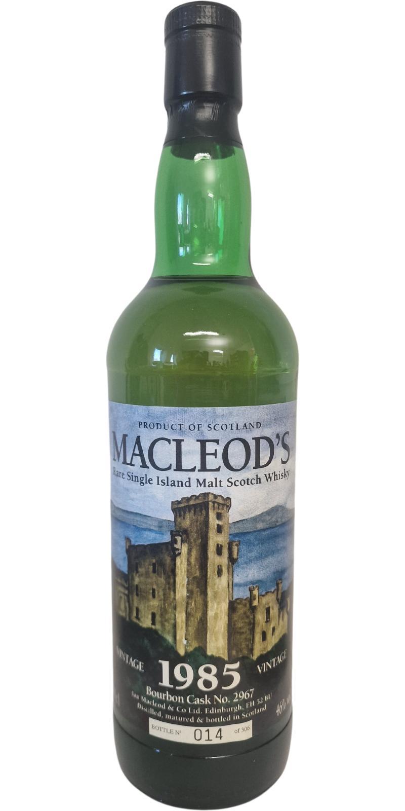 Macleod's 1985 IM Vintage  Rare Single Island Malt