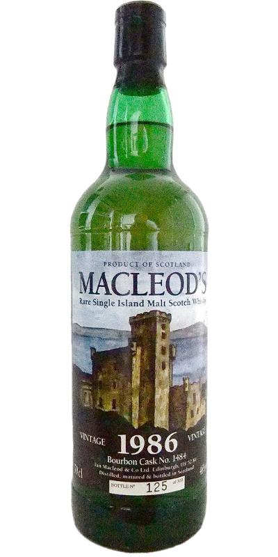 Macleod's 1986 IM Vintage  Rare Single Island Malt