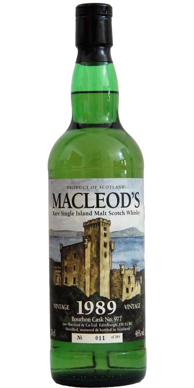 Macleod's 1989 IM Vintage  Rare Single Island Malt