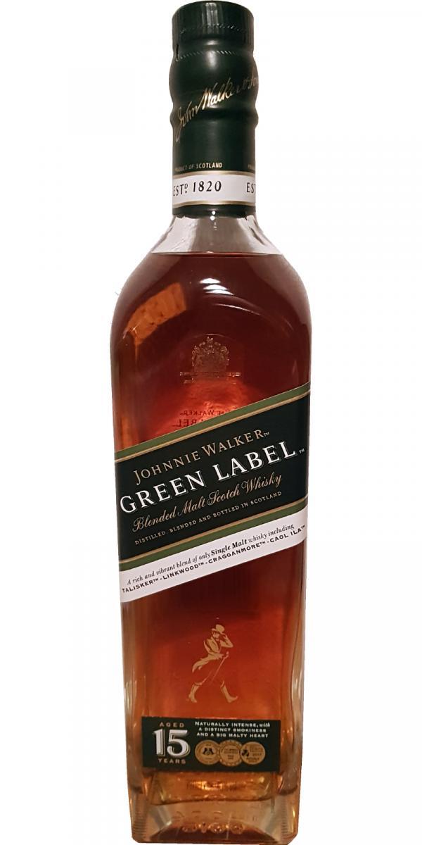 Johnnie Walker Green Label  Blended Malt Scotch Whisky