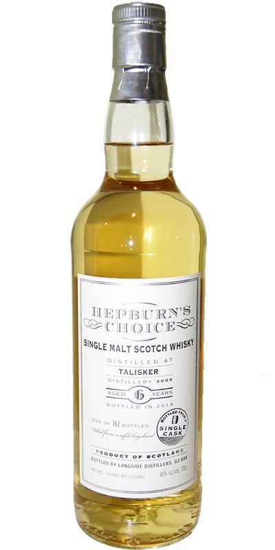 Talisker 2008 LsD  Hepburn's Choice