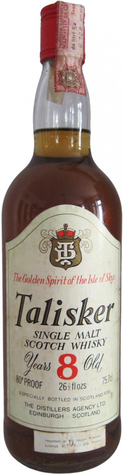 Talisker 08-year-old TDA  The Golden Spirit of the Isle of Skye