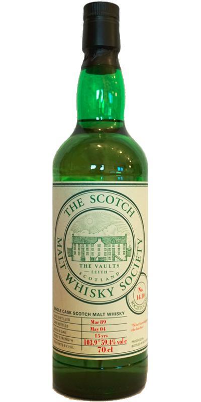 Talisker 1989 SMWS 14.10  Mint humbugs at the harbor