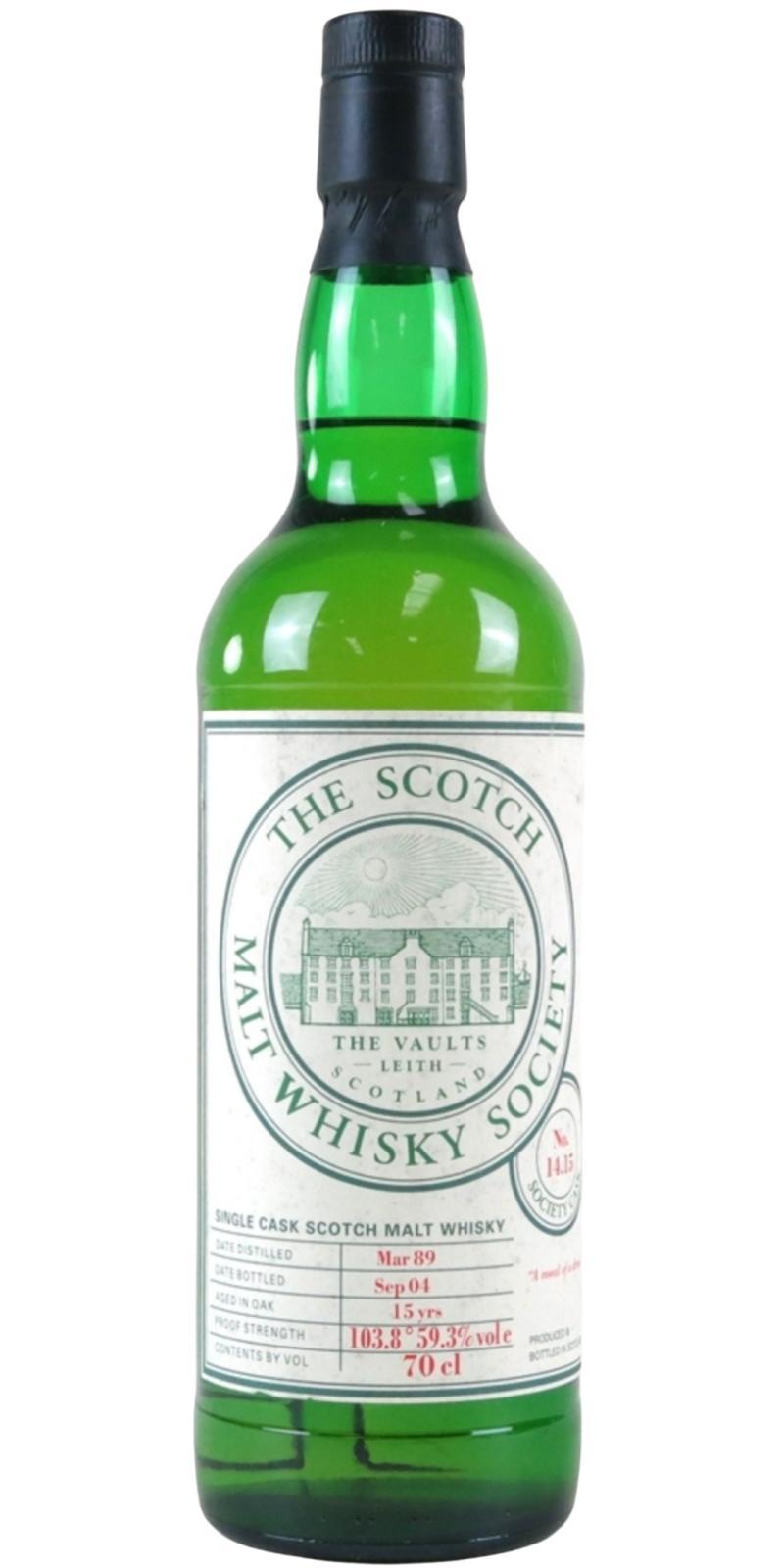 Talisker 1989 SMWS 14.15  A meal of a dram