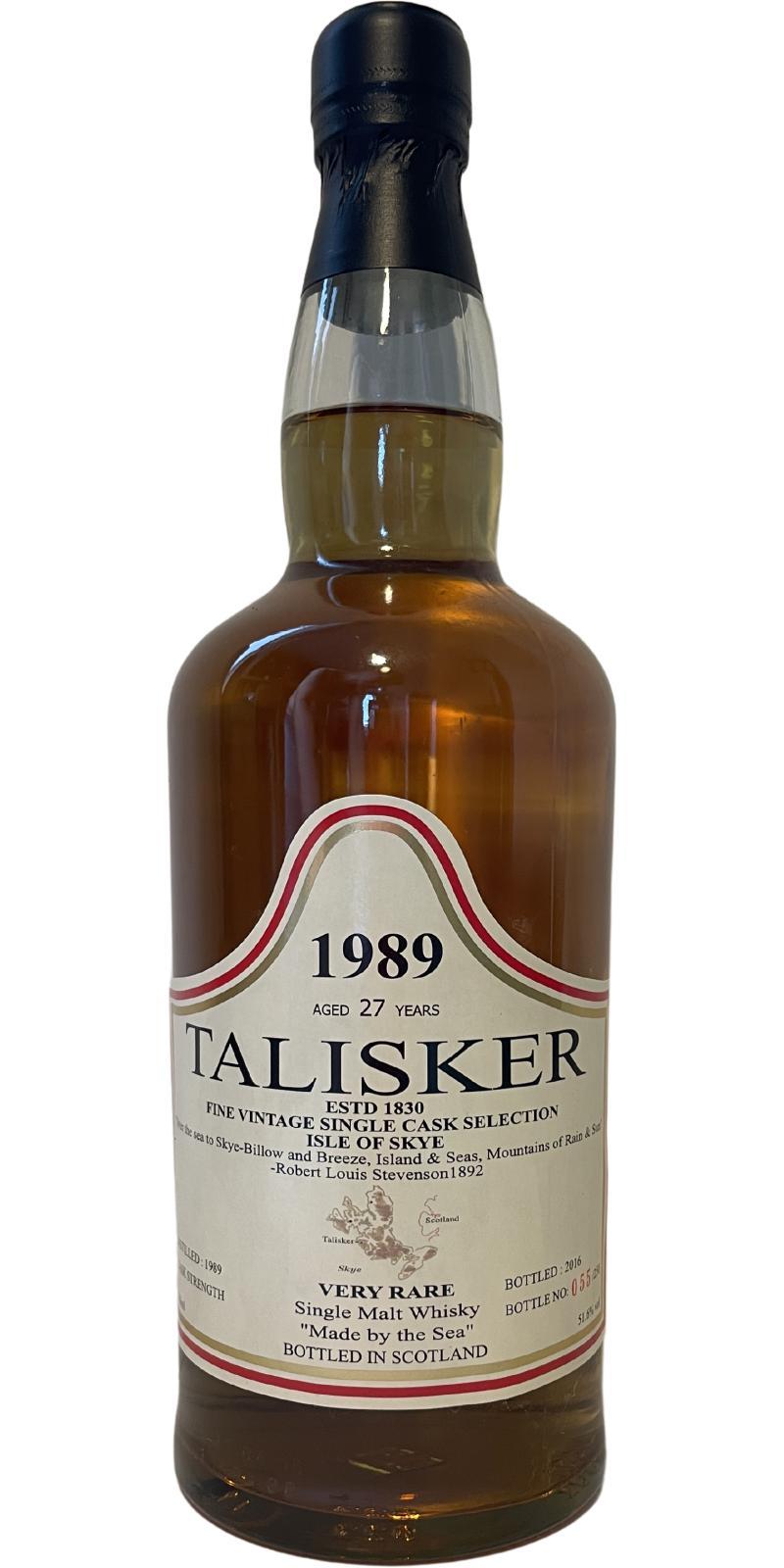 Talisker 1989 UD  Fine Vintage Single Cask Selection