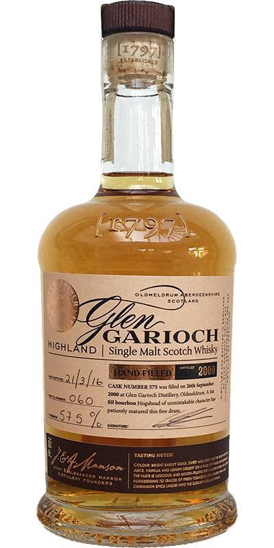 Glen Garioch 2000 Hand filled at the distillery