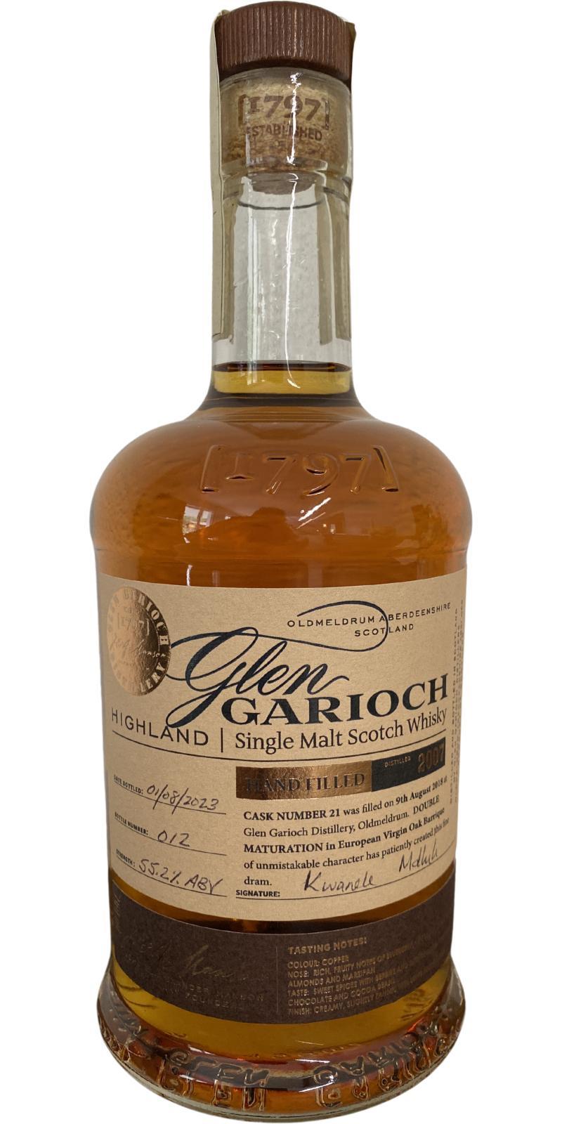 Glen Garioch 2007 Hand filled at the distillery