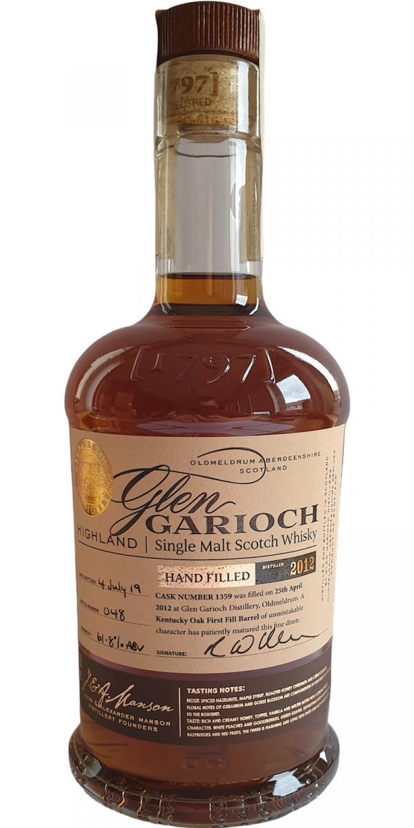 Glen Garioch 2012 Hand filled at the distillery