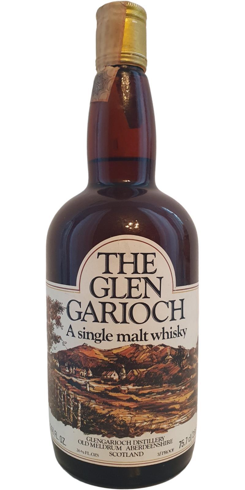 Glen Garioch A Single Malt Whisky Brown Dumpy Bottle