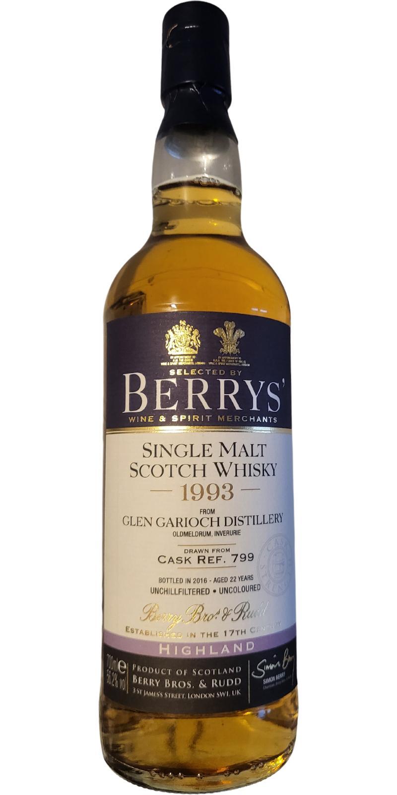 Glen Garioch 1993 BR Berrys'