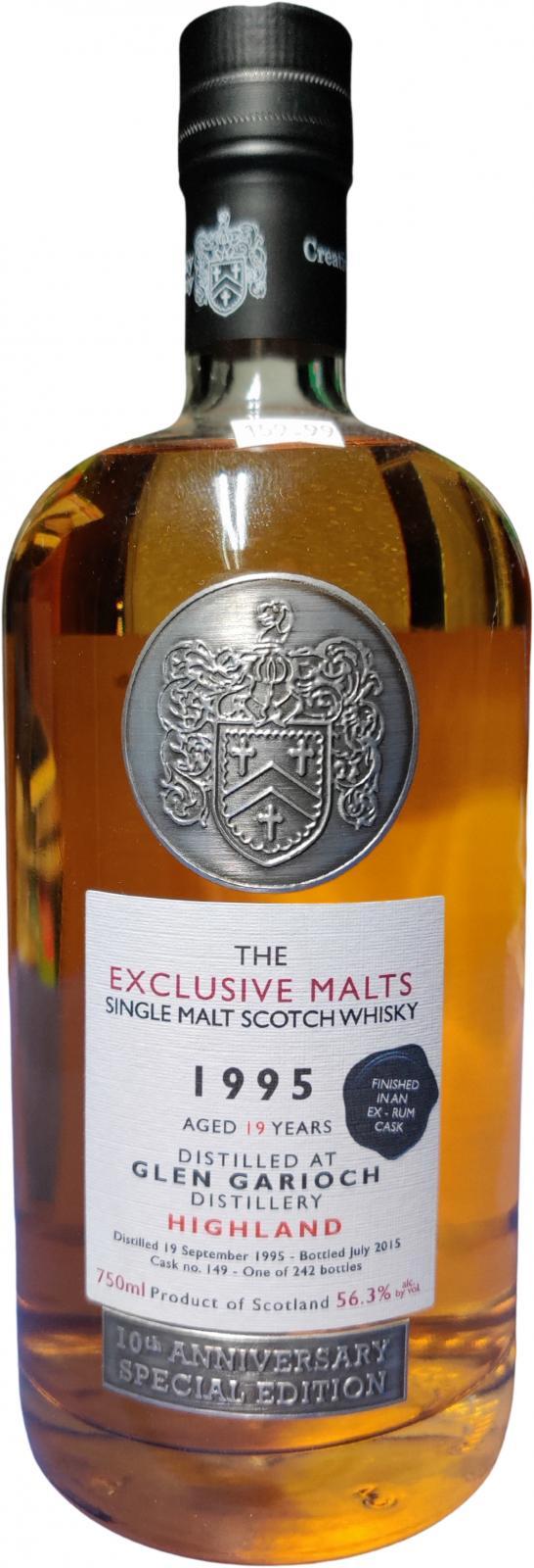 Glen Garioch 1995 CWC The Exclusive Malts