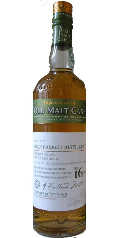 Glen Garioch 1992 DL The Old Malt Cask