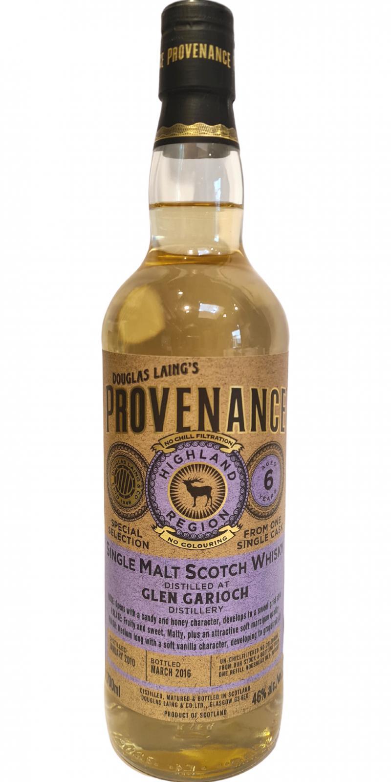 Glen Garioch 2010 DL Provenance