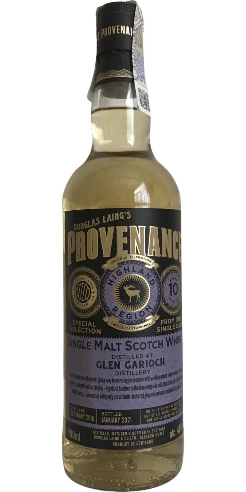 Glen Garioch 2010 DL Provenance