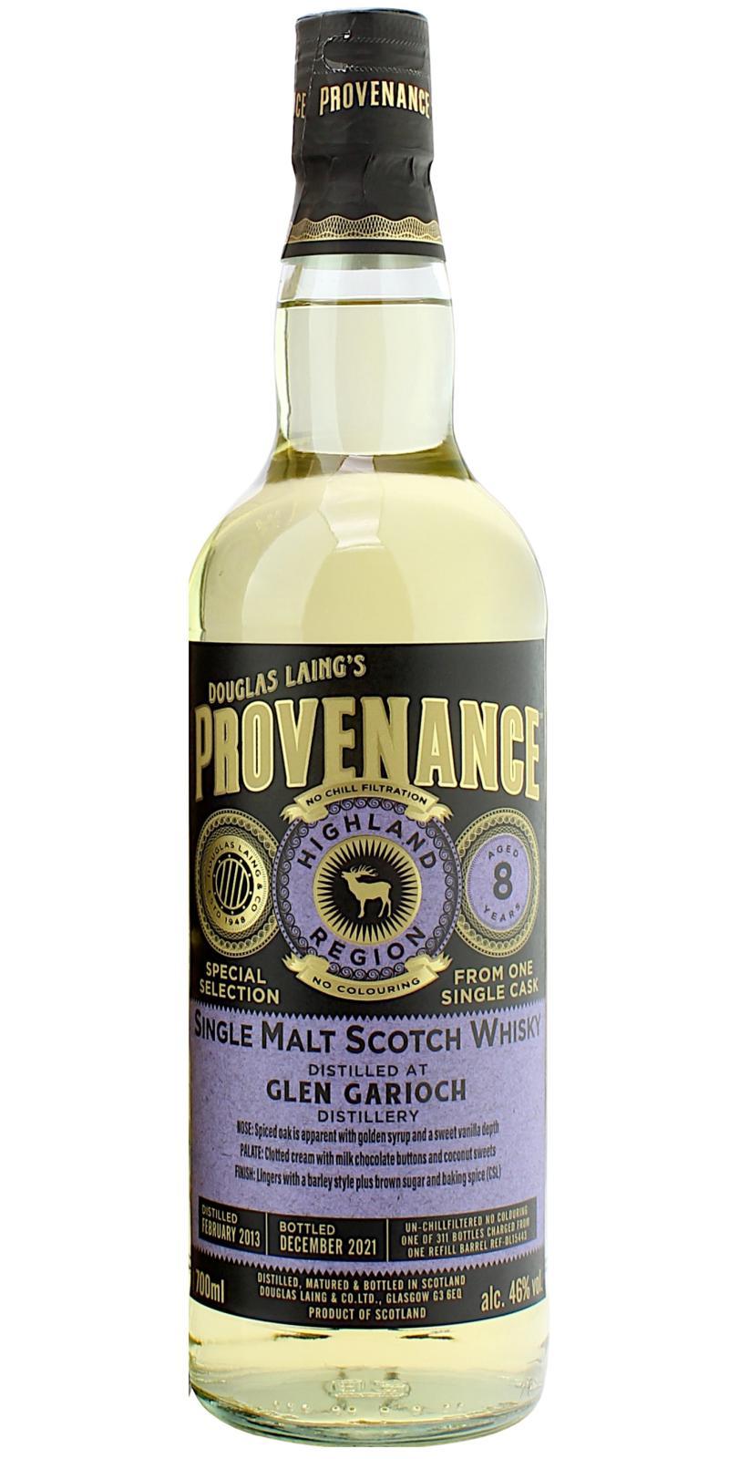 Glen Garioch 2013 DL Provenance