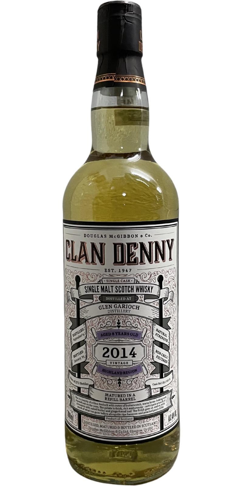 Glen Garioch 2014 McG Clan Denny