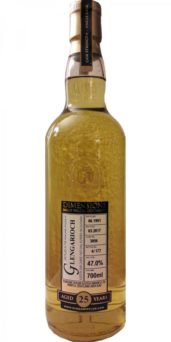 Glen Garioch 1991 DT Dimensions