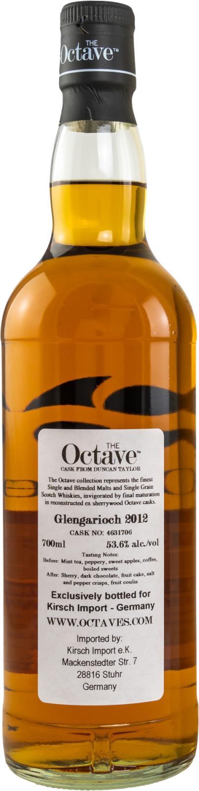 Glen Garioch 2012 DT The Octave