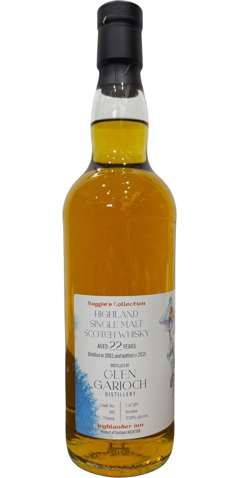 Glen Garioch 2003 HI Maggie's Collection