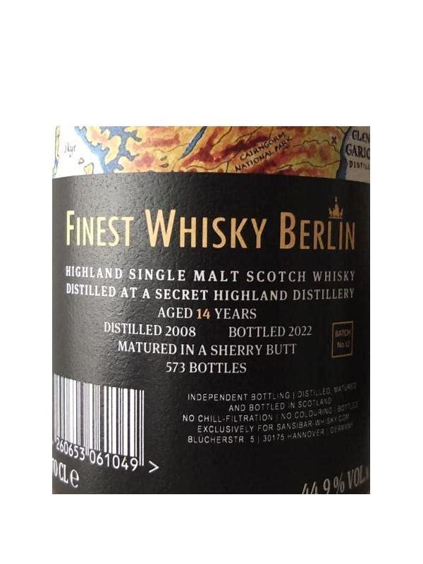 Highland Single Malt Scotch Whisky 2008 Finest Whisky Berlin